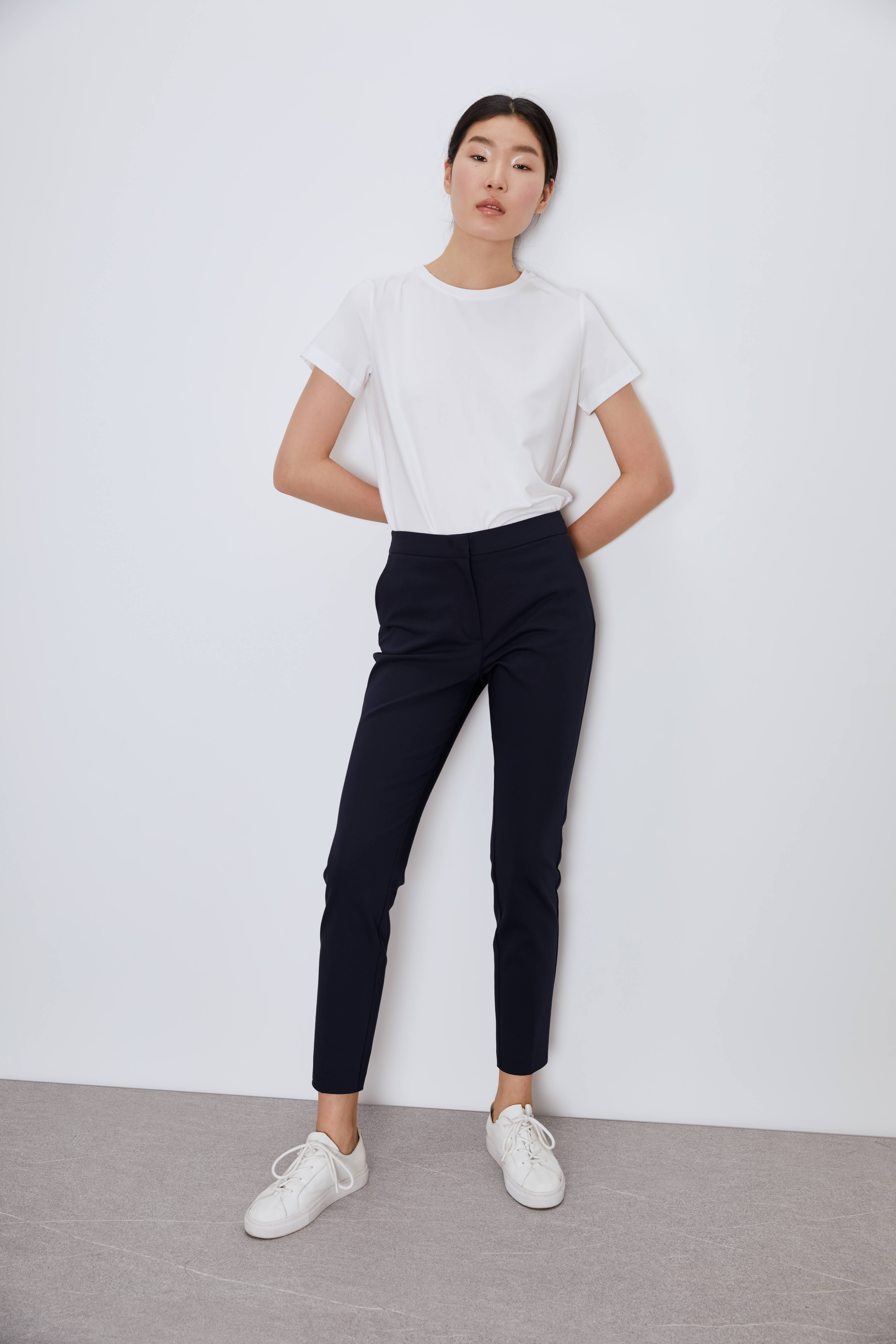 Брюки с декоративными элементами