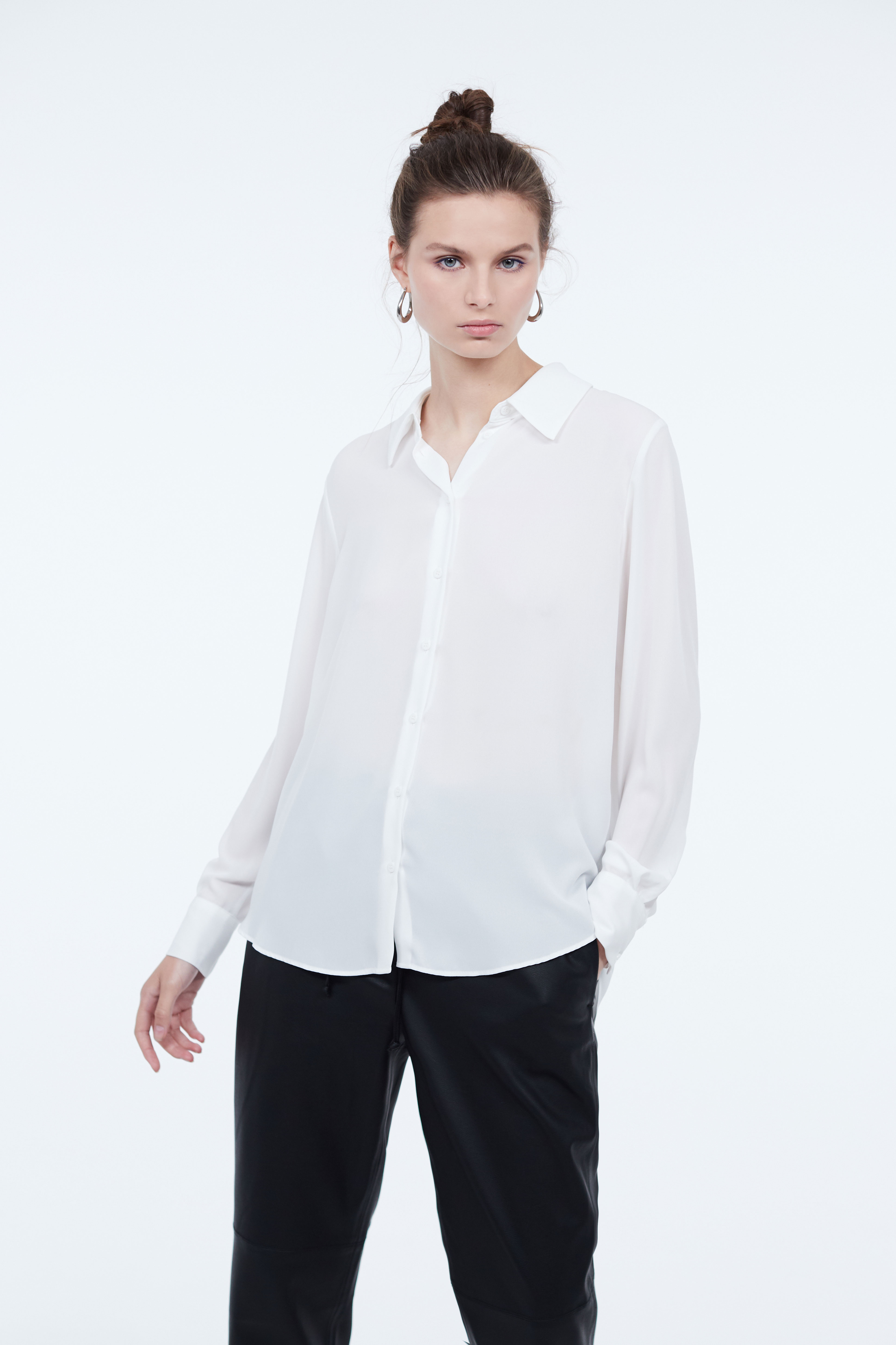 Рубашка прямого силуэта