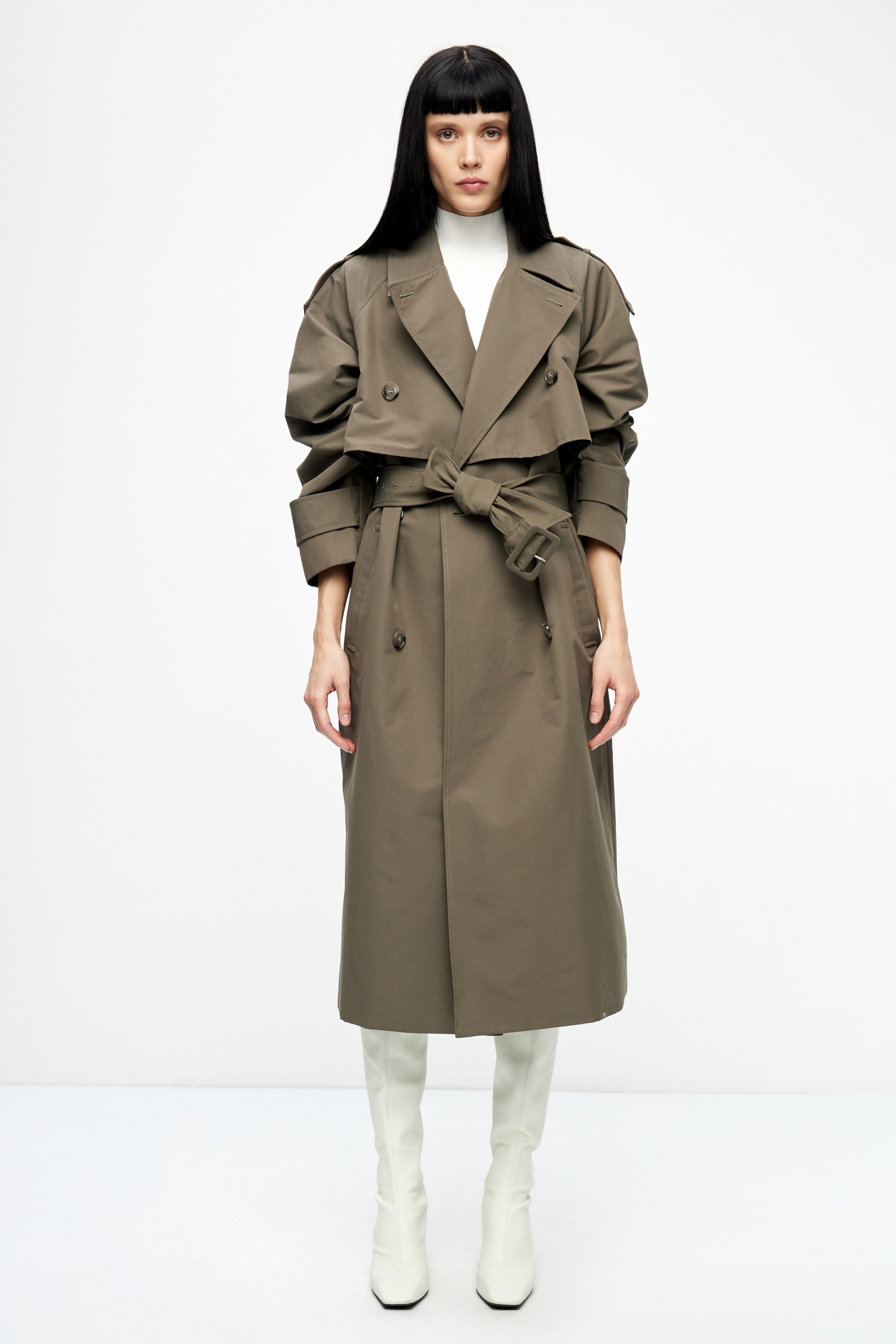 Water protection trench coat khaki - LIME