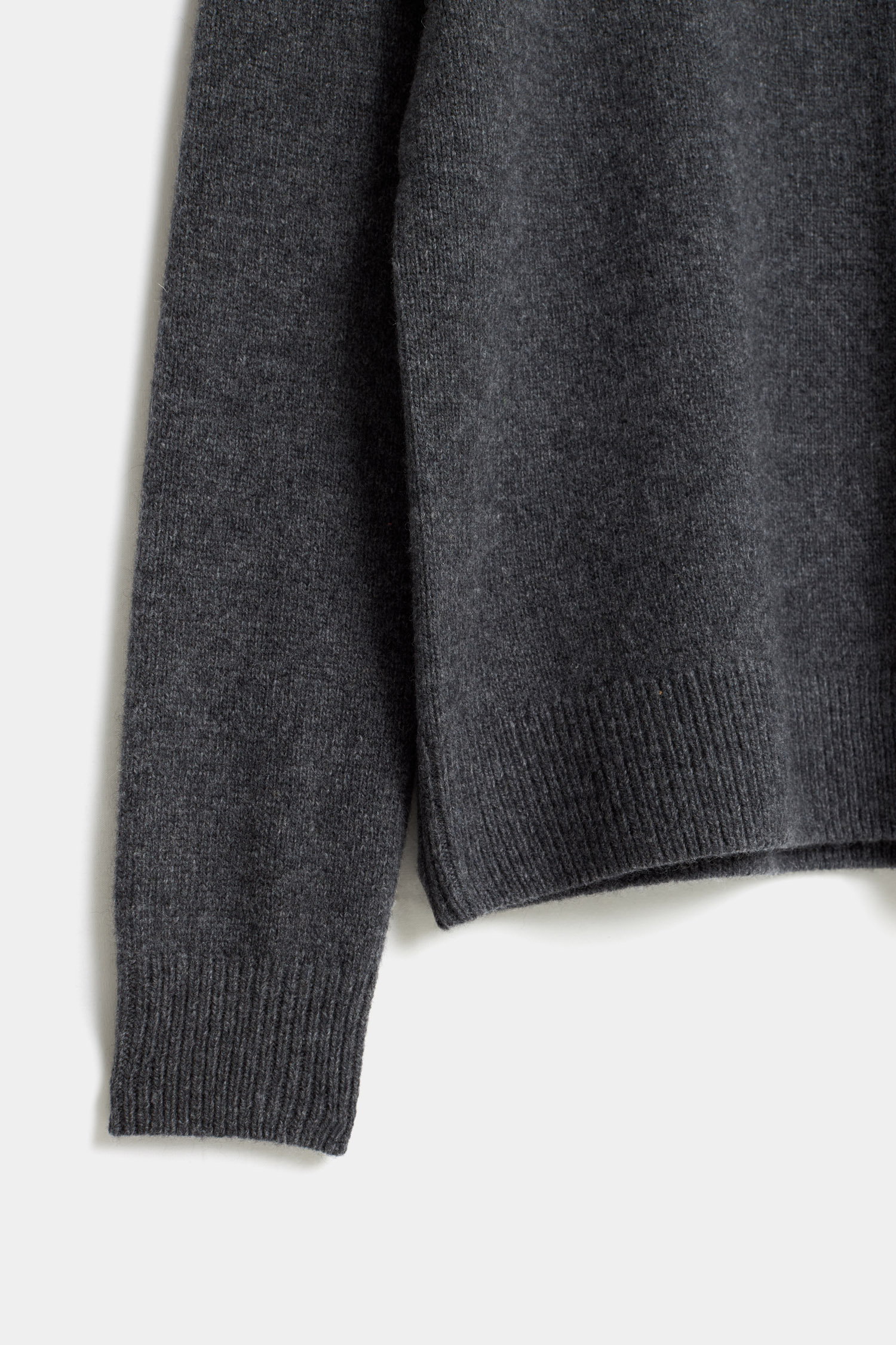 sweater dark grey melange - LIME