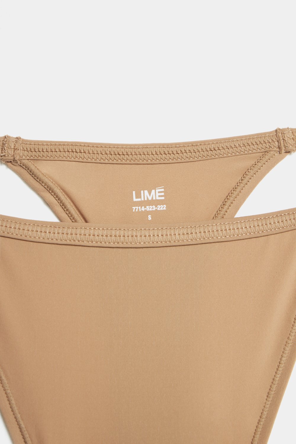 Стринги-танга с тонким поясом карамельный цвет - LIME