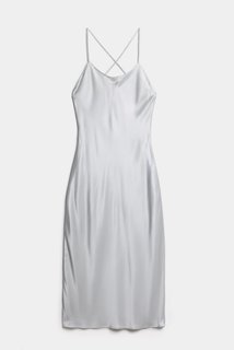 Light grey silk on sale dress