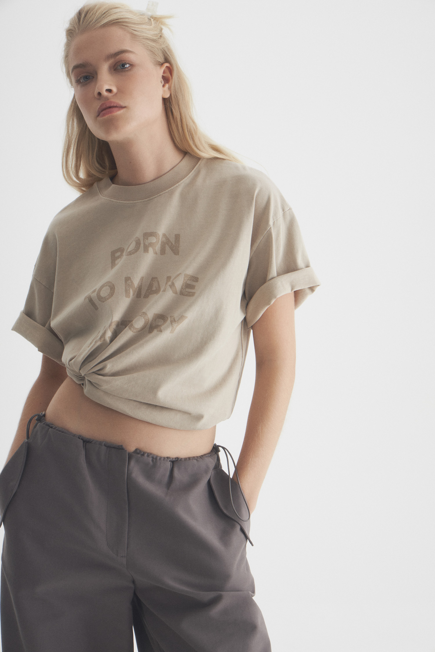 トップス Li NEWYORKER L-SIZE｜【L】シアードライボイル スキッパーギャザー