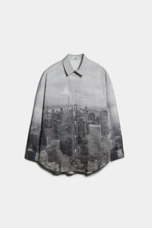 Balenciaga newspaper best sale print shirt