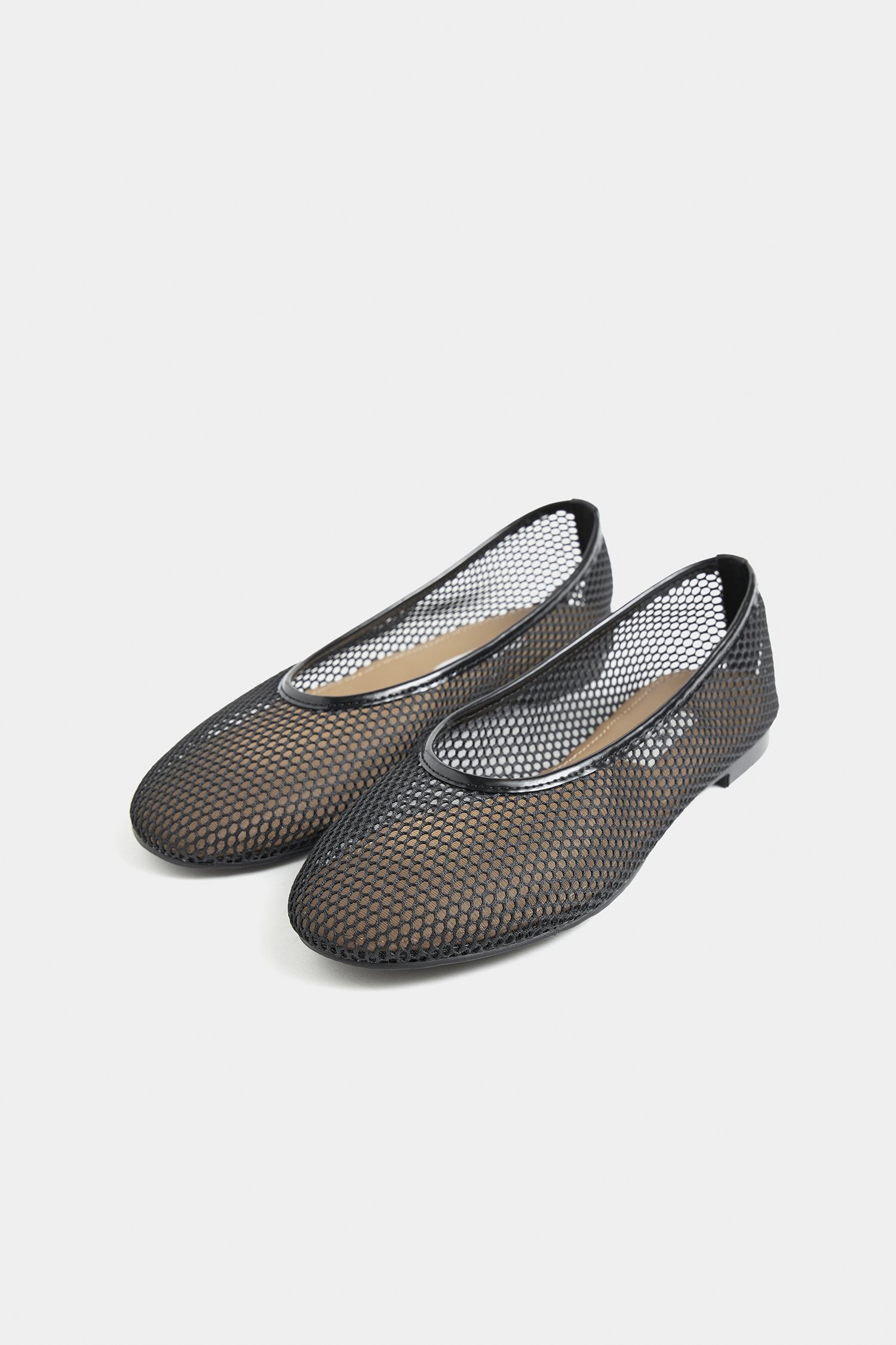【PORTERNA】Lime ribbed flat shoes PORTERNA】Lime ribbed flat shoes