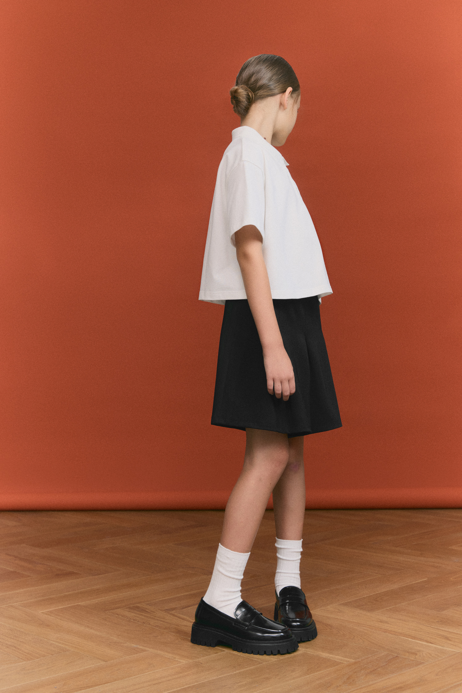 andwang Kirakira mini skirt 001 ブラック