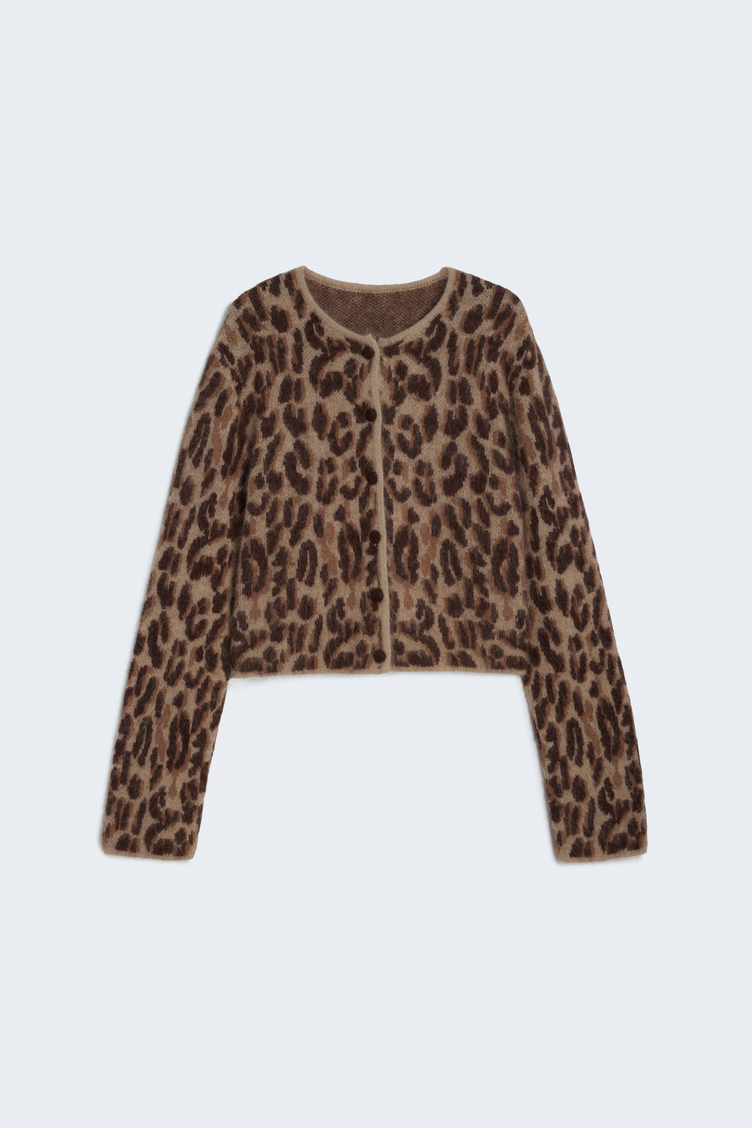 BCBGMaxAzria Lania Animal Print Crop cheapest Cardigan XS