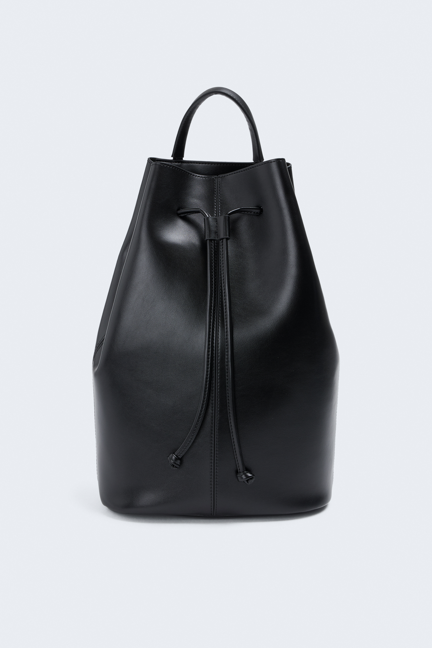 Whistles black leather backpack hotsell