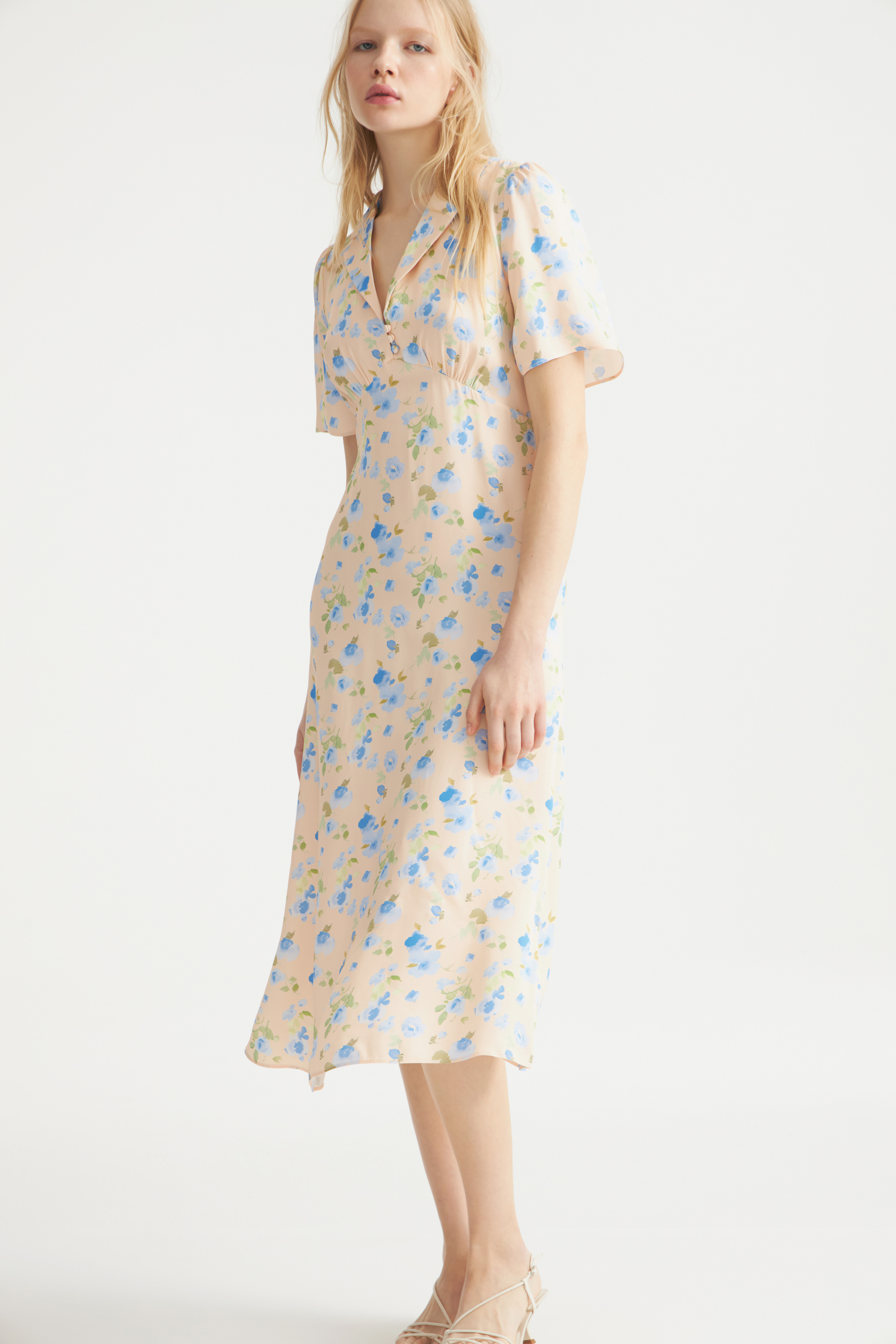 ● GLOWNY ● MELLOW CAMI DRESS (LIME BOUQUET) MELLOW CAMI DRESS (LIME BOUQUET) - GLOWNY