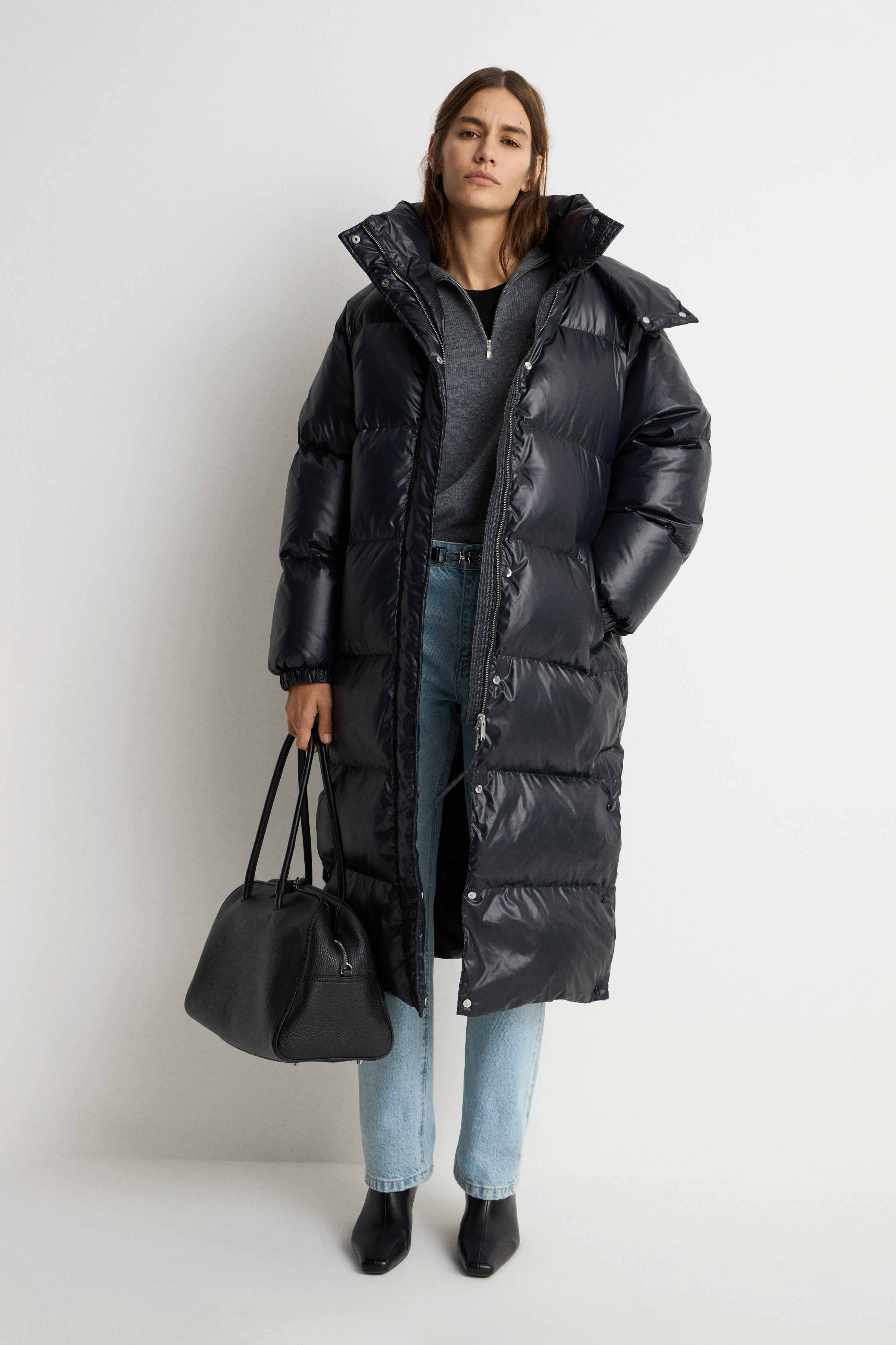 Стеганоепальтоснаполнениемизпухаипера