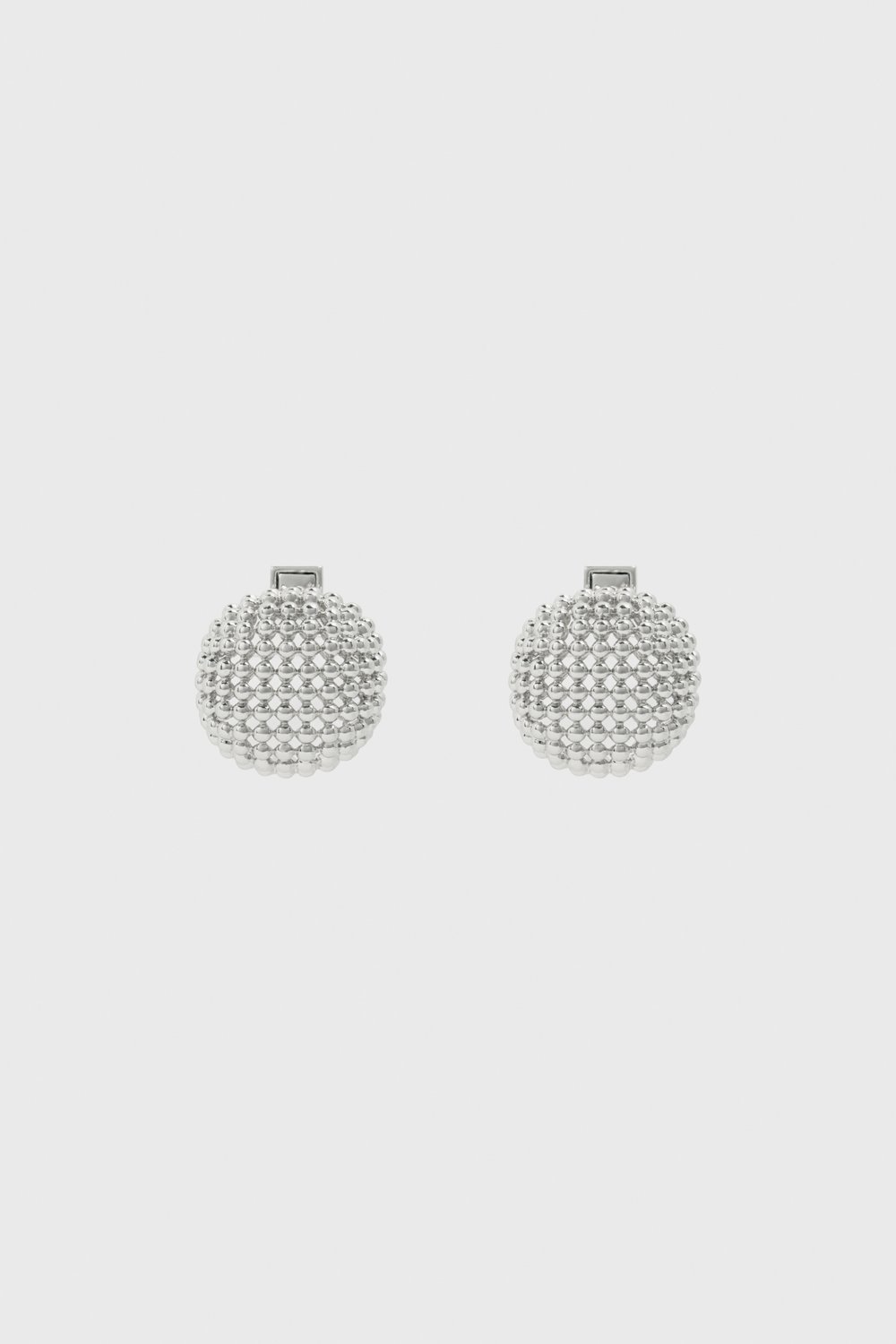 Рельефные серьги из цинка