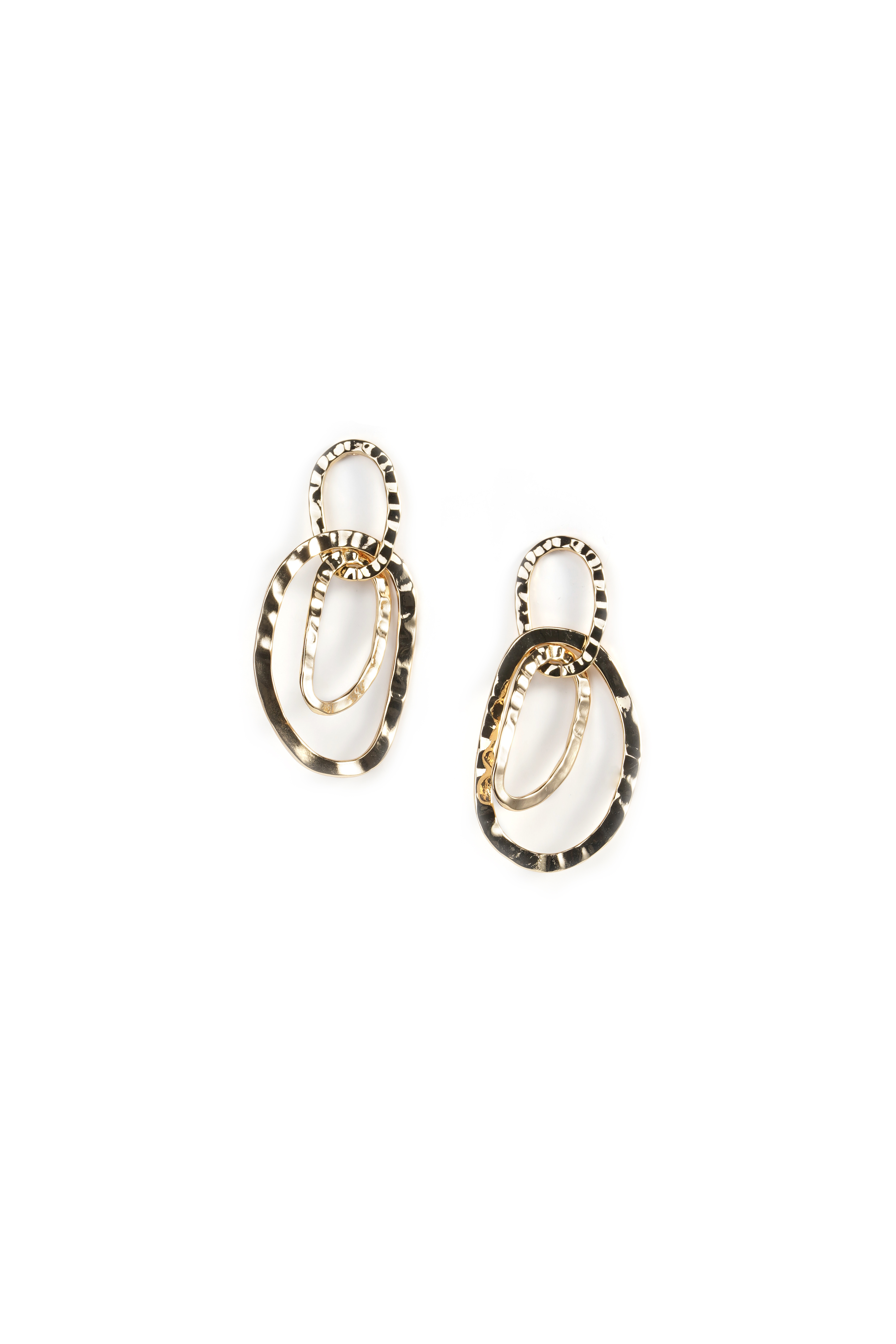 Золотистые серьги-подвески