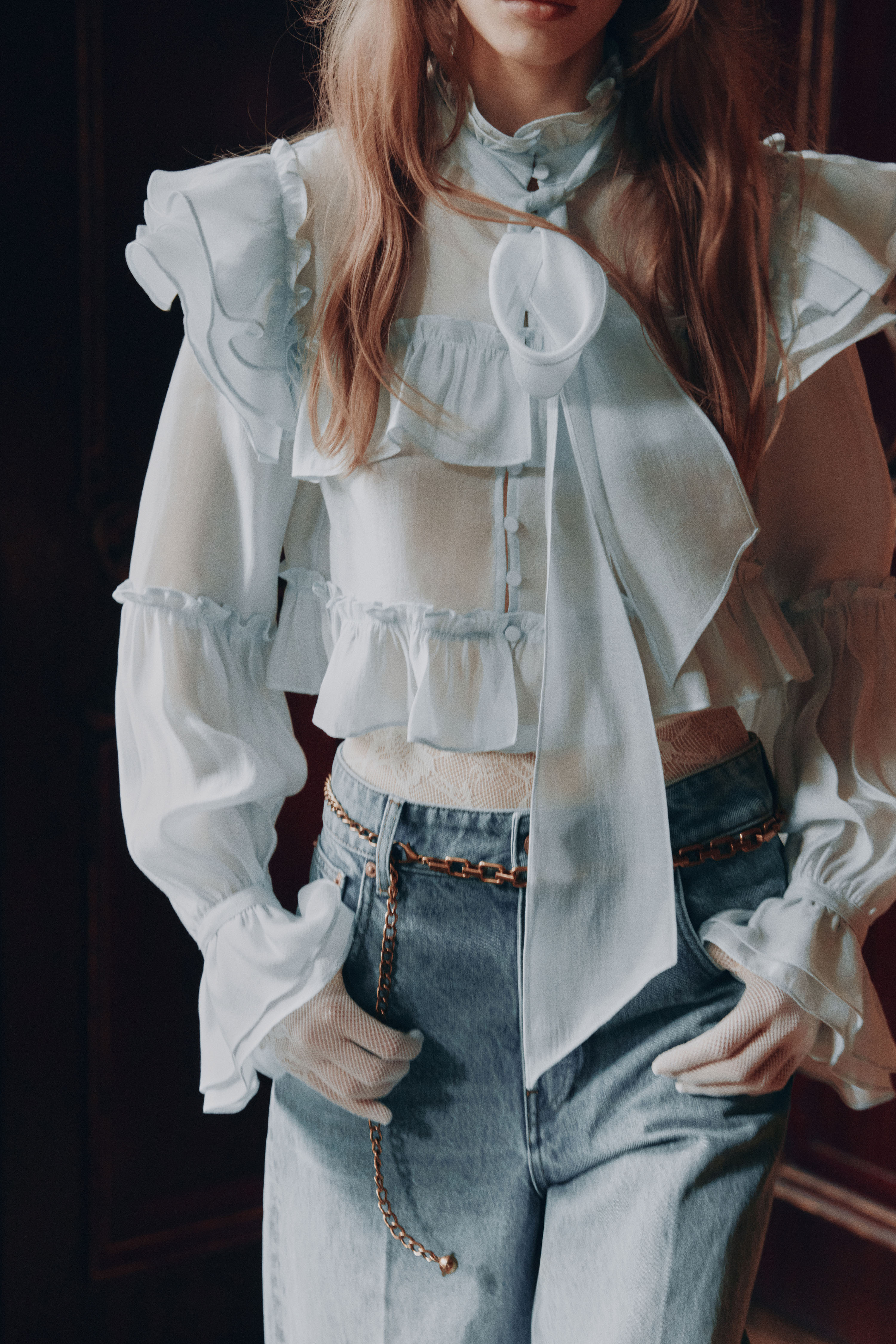 Блузаизлиоцелласбантом