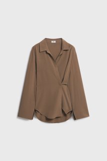 リナシメント RINASCIMENTO VネックサテンTOPS （Lime） リナシメント RINASCIMENTO VネックサテンTOPS （Lime） -waja