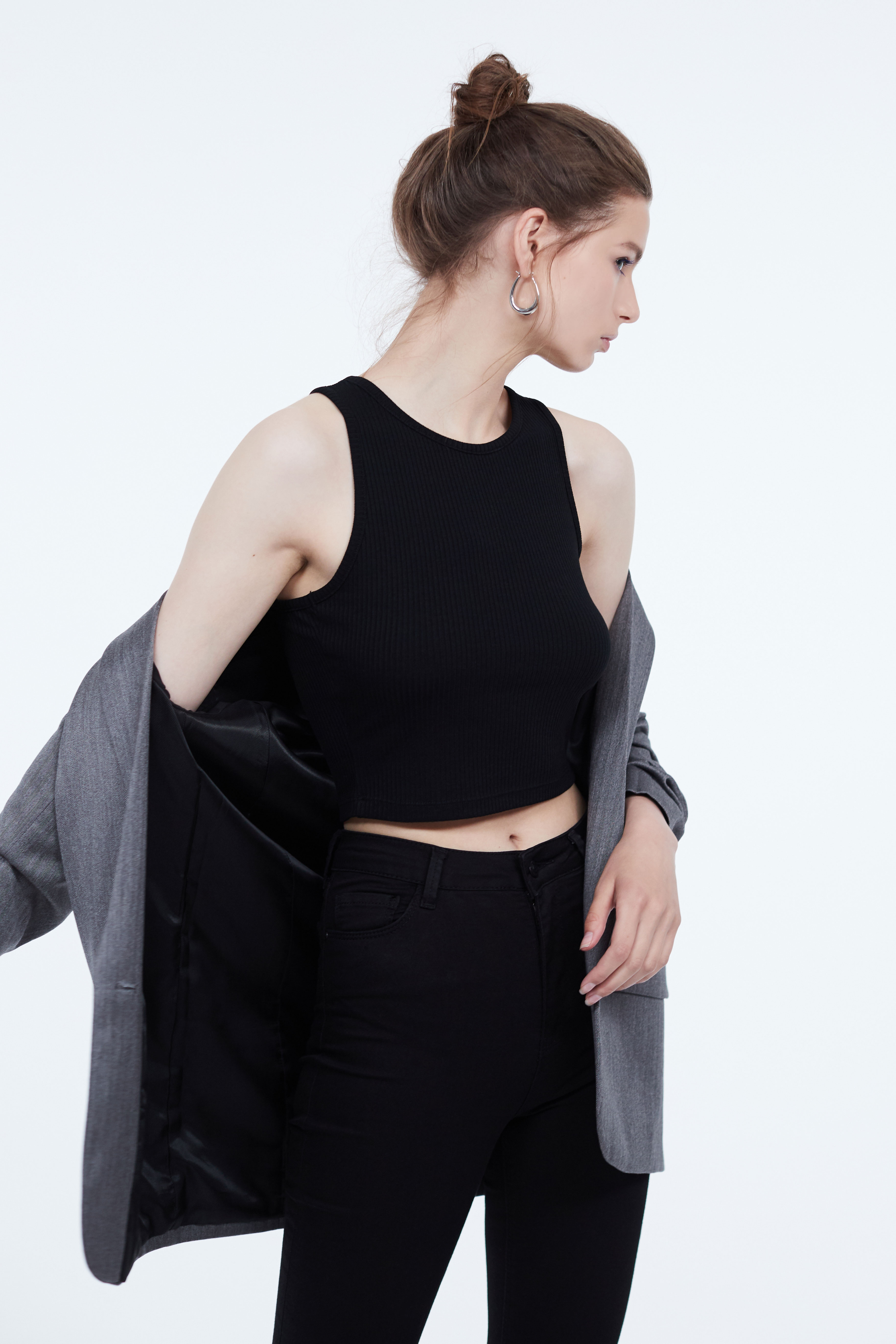Облегающий топ в стиле casual LIME